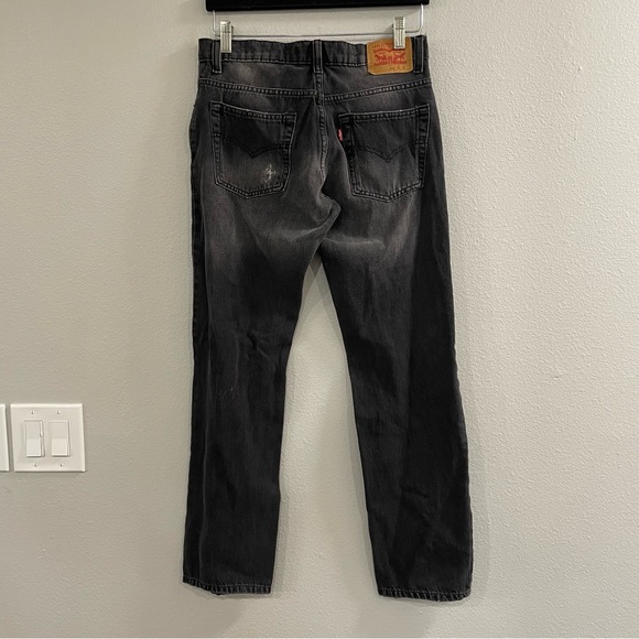 Levi's 511 slim grey distressed mens jeans - Picture 8 of 10